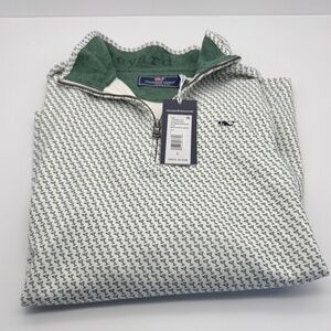 NWT Vineyard Vines Salt Water 1/4 zip Sweater - Size L